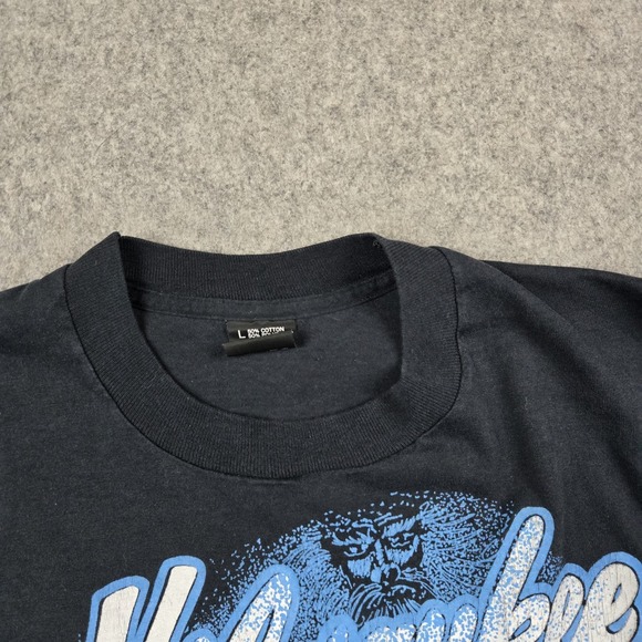 Vintage Milwaukee Winter Blast Shirt Mens Large Black Local Outlaws 90s Biker - Picture 4 of 12